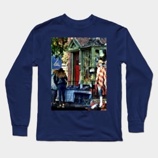 New Hope PA - Shopping Along Main Street Long Sleeve T-Shirt